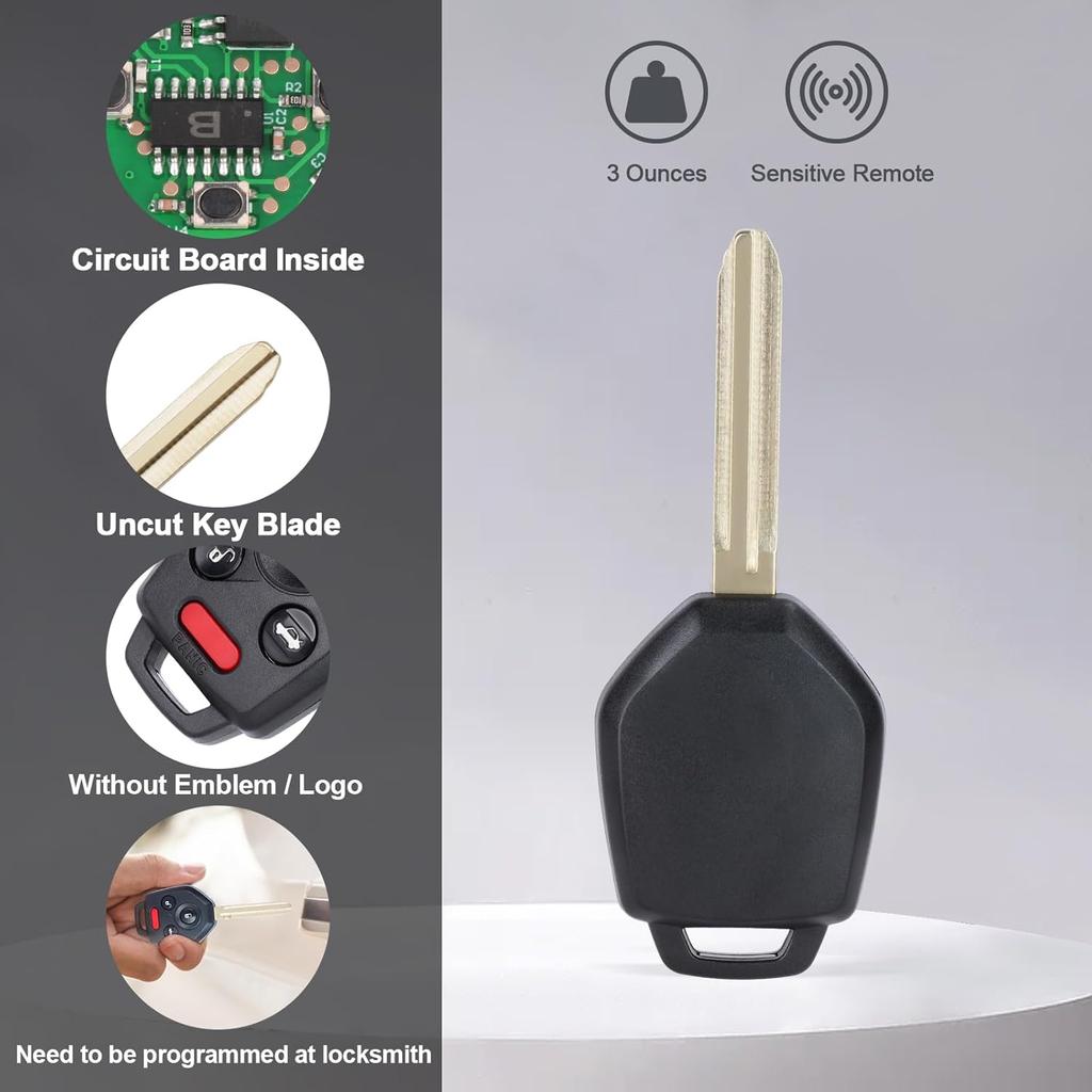 Remote Car Head Key Fob Replacement CWTWBU766 G Chip for Subaru Forester Impreza WRX XV Crosstrek STI 433MHz4 Button