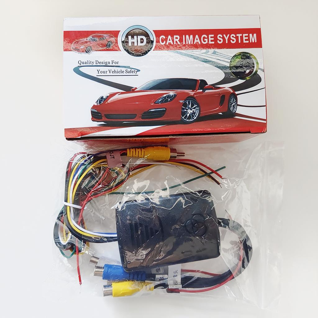 4cestný ovládací box pro autokameru 360° Panoramatický pohled Převodník zpětného obrazu Přední Zadní Levý Pravý Ovladač kamery pro mrtvý úhel auta