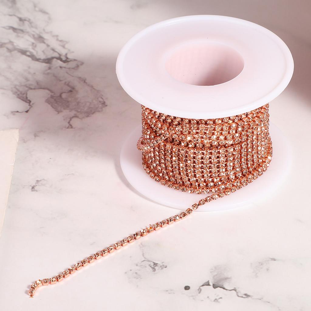 Rhinestone Chain Color DIY Mobile Phone Shell Clothing Ornament Decoration Supplies Ss6 6.5