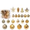 45pcs Exquisite Electroplated Christmas Hanging Balls Xmas Tree Ornaments  Indoor Outdoor Decoration