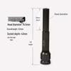 Electric Wrench 1/2 Square Thin-Walled Extended Socket 6mm