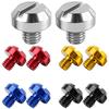 2PCS M8 M10*1.25 Motorcycle Mirror Hole Plug Screw Bolts For Yamaha Honda Kawasaki Suzuki BMW Aprilia Ducati Universal