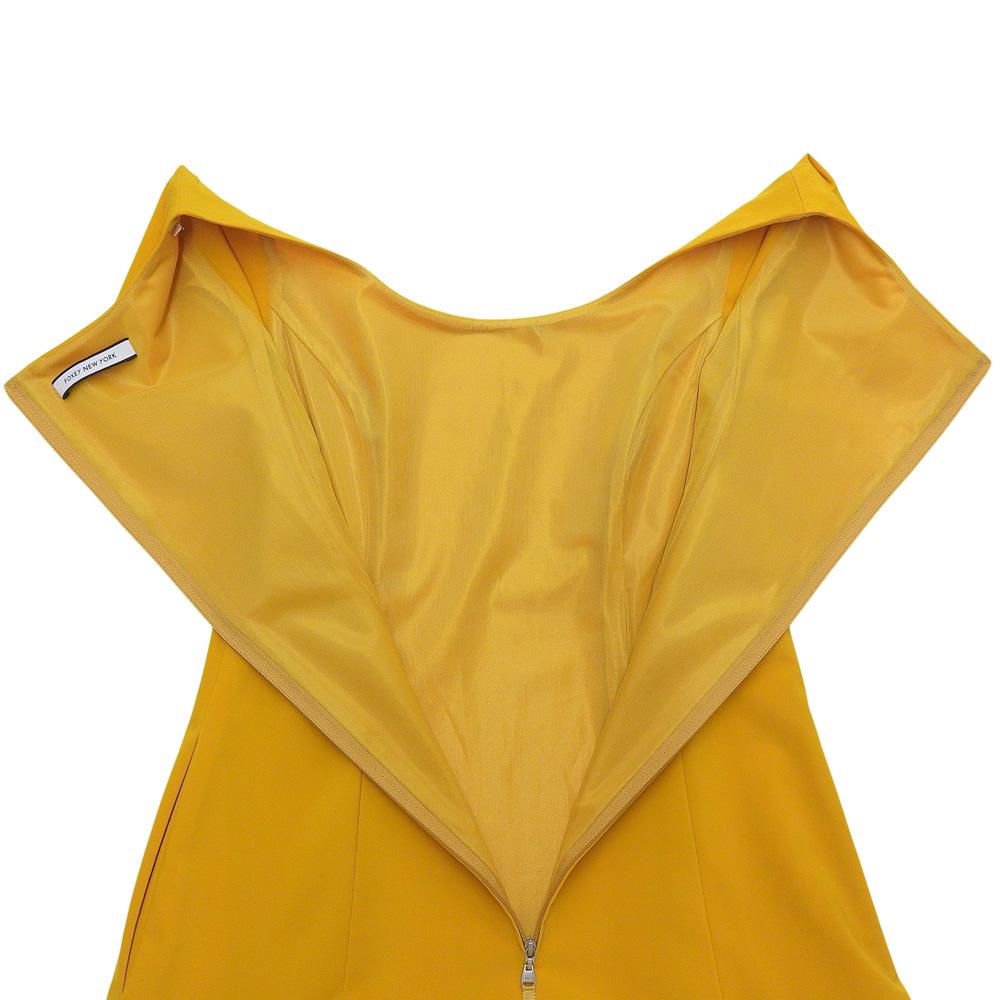 FOXEY NEW YORK Excellent condition polyester ruffle sleeveless dress, yellow, size 38, 38336-NSOFN115L dress 38 yellowUsed