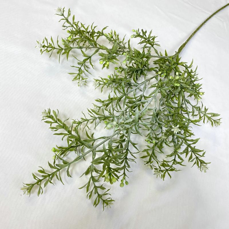 Nine Mile Fragrant Herb Artificial Rice Ear Plant For Home Decor And Photography Props White Green
