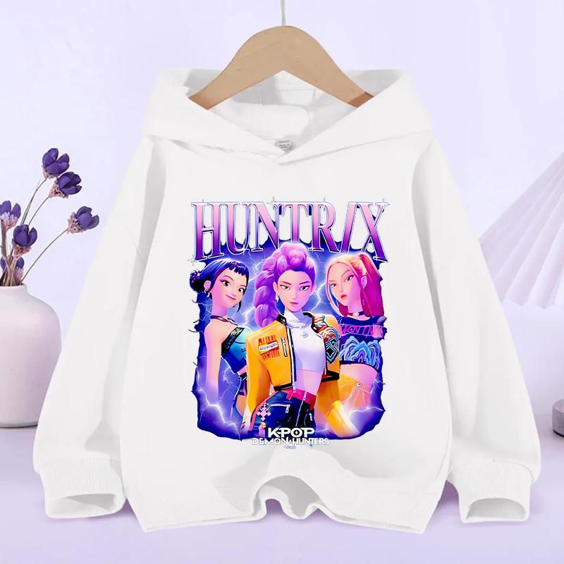 Kpop Demon Hunter Best-selling Children Kawaii Irumi Mira Zoe Hoodie 2025 Autumn Winter Fashion Casual Girls  Sports Hoodie