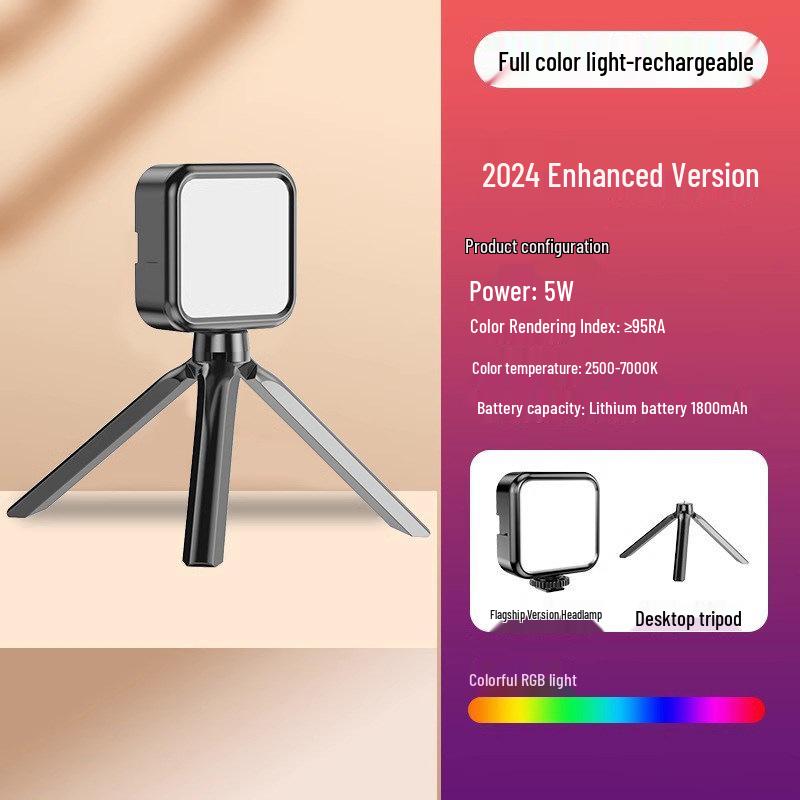 Mini Portable RGB Fill Light for Selfies, Streaming, and Photography
