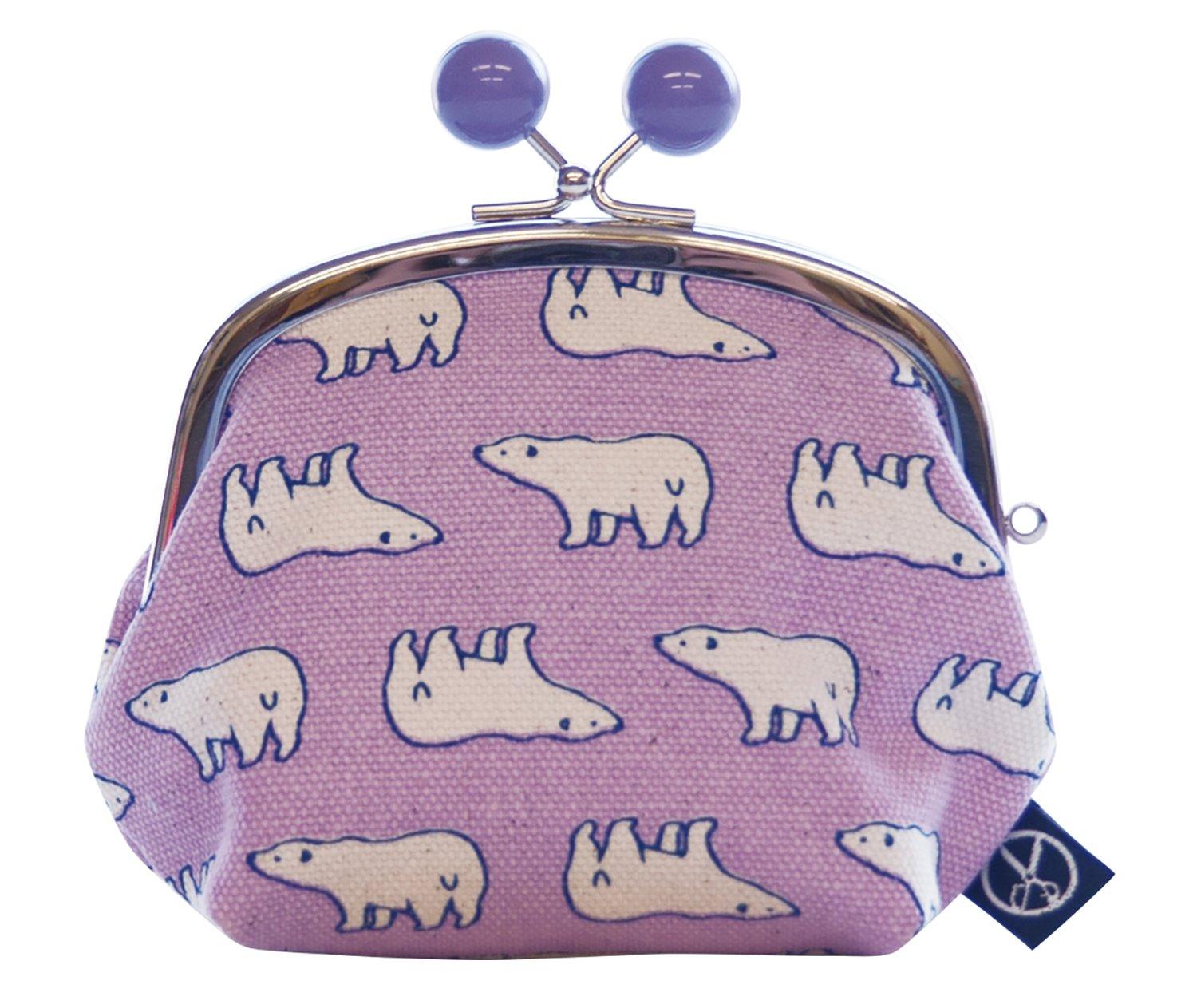 

Goshiki Animal Series Purse Gusset and Polar Bear [Maeda Senko] Hanpu-do 3.5-inch (with Beads) 333-30003-005