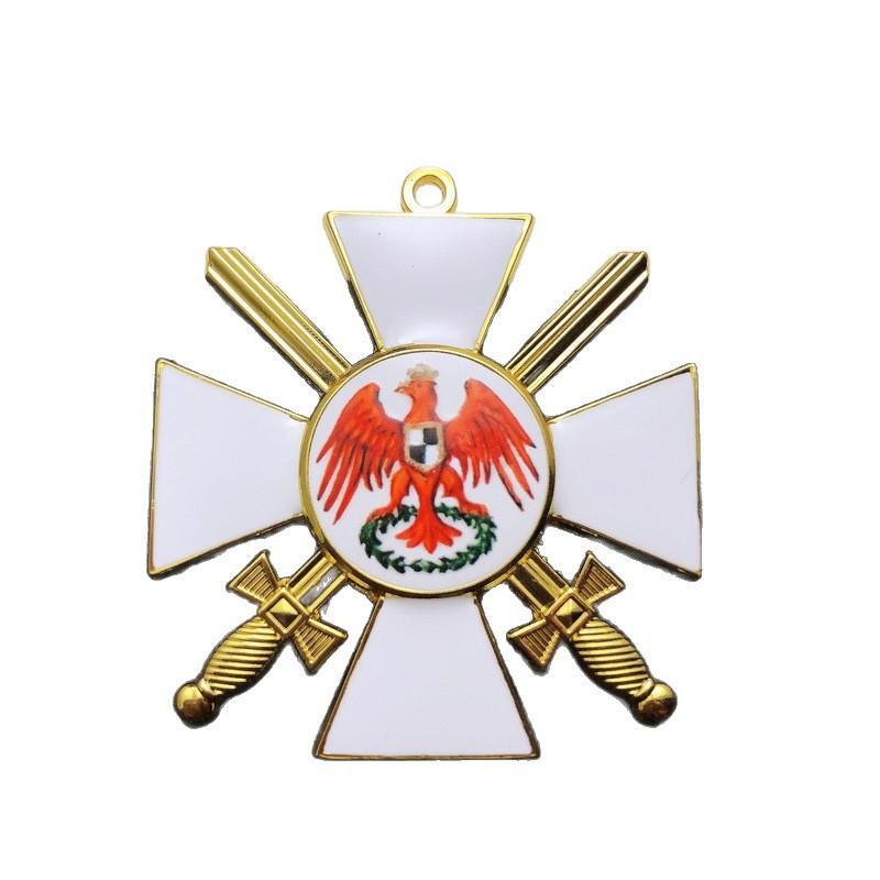 Prusian Nivelul 2, Insignă Crucea Vulturul Roșu, Colier Cavaler, Medalie Metal Email Vopsea, Accesorii, Cadou de Crăciun, Umpluturi pentru ciorap