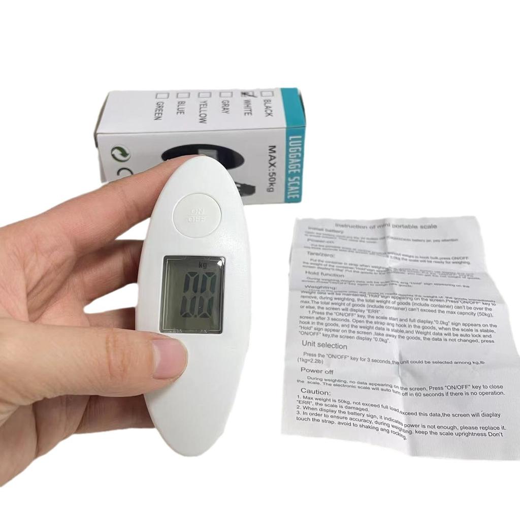 1Pc 40kg/100g LCD Digital Electronic Luggage Scale Portable Suitcase Scale Handled Travel Bag Weighting Fish Hook Hanging Scale