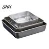 Roasting Pans Anti-deformed Baking Pan Unbreakable Stainless Steel Smooth Cookie Sheet Edges Square Food Plate Household Supplies