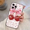 Cute cherry Phone Case Silicone Soft For IPhone 17 16 15 14 13 12 11 X XR Plus Pro Max Plus