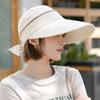Beach Ladies Cycilng Big Brim Travel Empty Top Removable Sun Hat Women Cap Bucket Hat Fisherman Hat