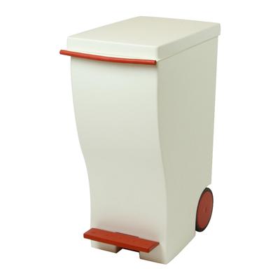 Kosz na śmieci na kółkach Kcud Slim Pedal I'mD (20L, Czerwony)
