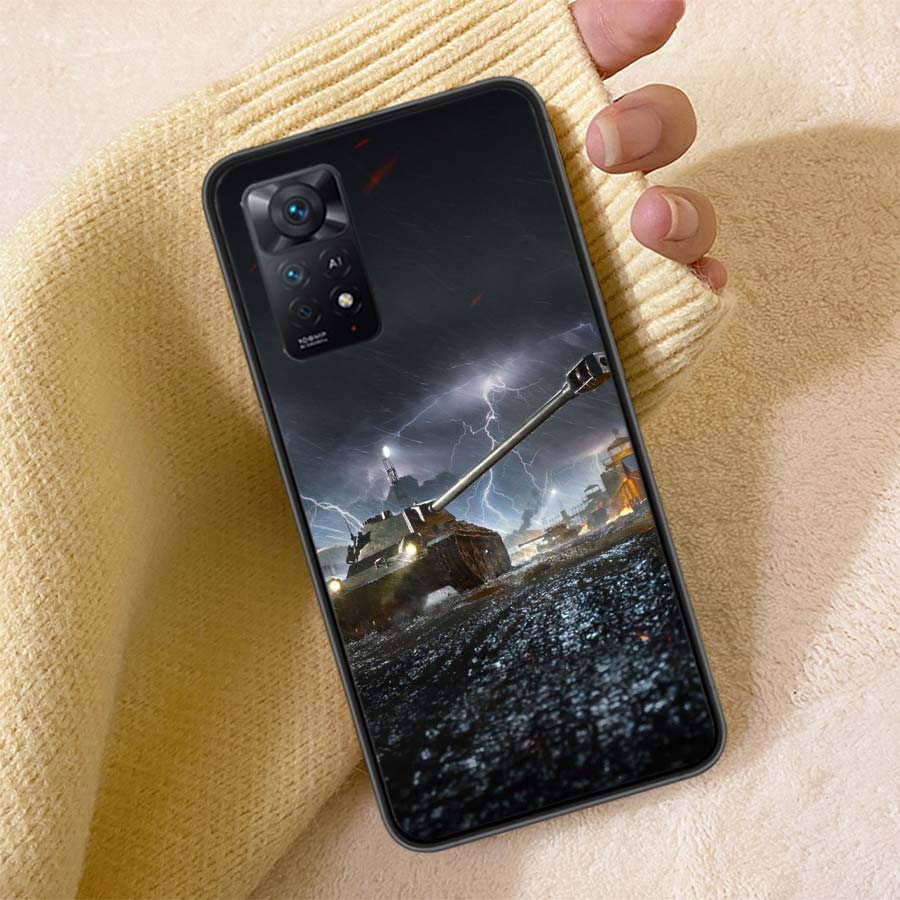 World Of Tanks Game Phone Case For Redmi 13C 14C Note 14 13 Pro Plus 5G 12 12C 10A 10C 10 9A 9C 9T 9 8 8A K70 Pro Cover TPU Shel