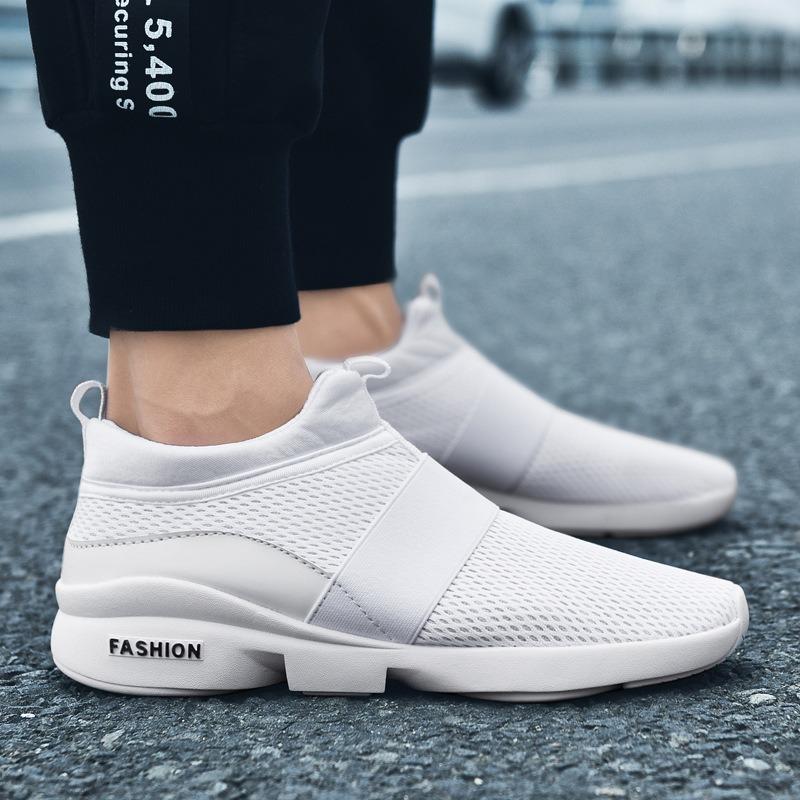 Men Sneakers Mesh Casual Shoes New Fashion Outdoor Comfortable Loafers Lightweight Walking Shoes Slip-On Men Shoes Plus Size 49