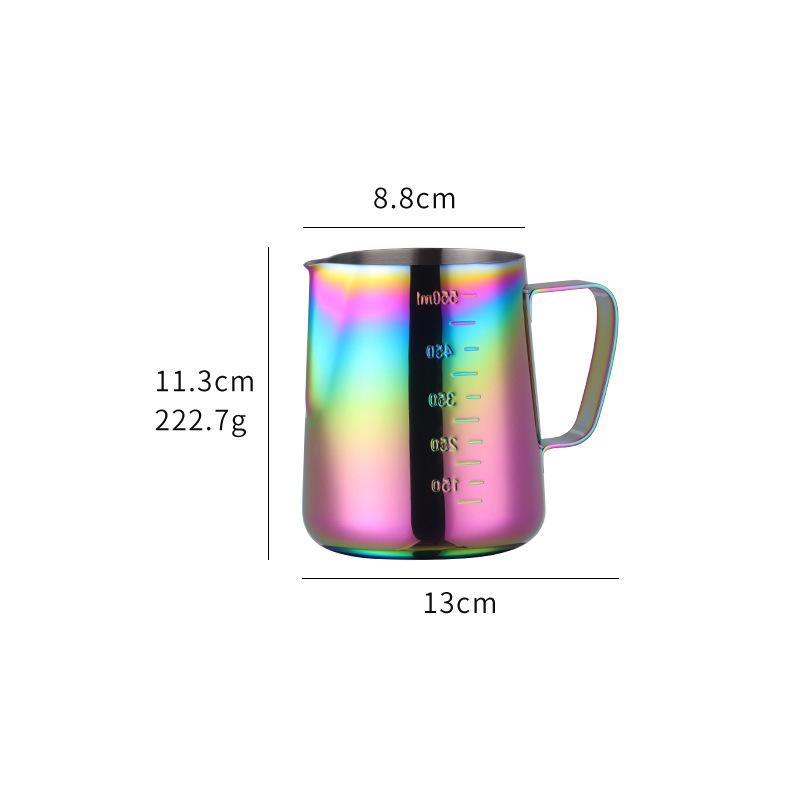 Coffee Art Pitcher Kitchen Accessories Milk Frother Pitcher Espresso Cappuccino Coffee Latte Milk Frother Cup Stainless Steel