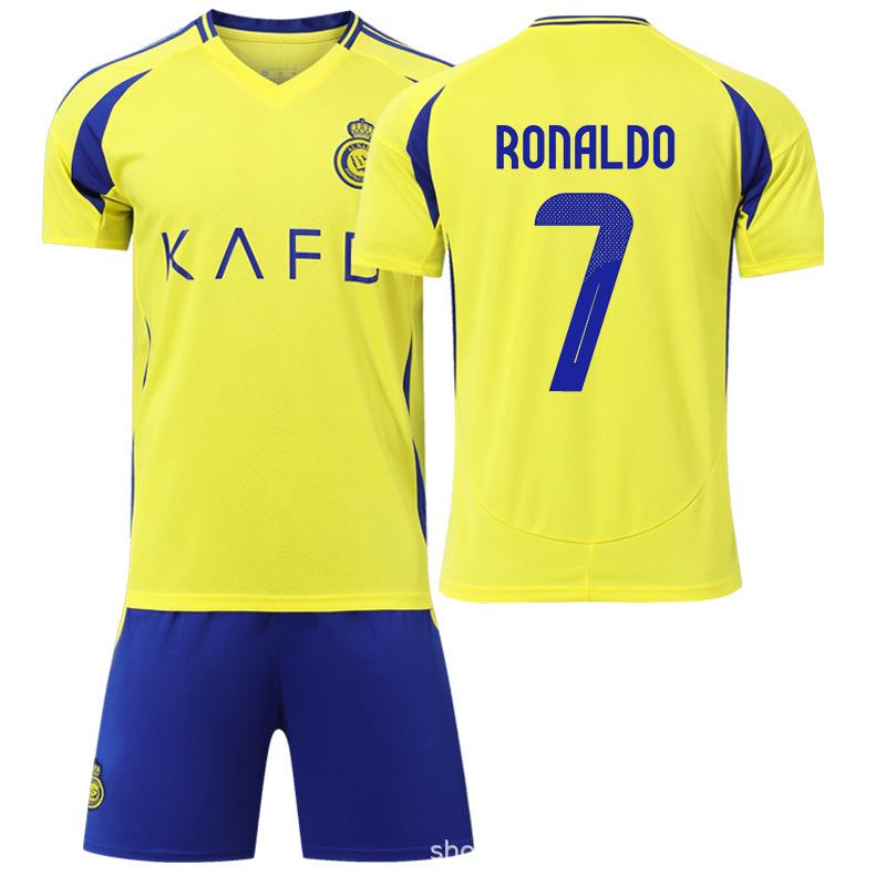 2425 Riyadh Crescent No. 10 Neymar Riyadh Victory No. 7 Ronaldo Children's Adult Cross-border Football Suit