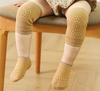 Sommer Baby Knebeskyttere Sokker Sett Ensfarget Anti-skli sokker Kneskål Kid Crawling Sikkerhet Gulvsokker Knebeskytter for jenter Gutter