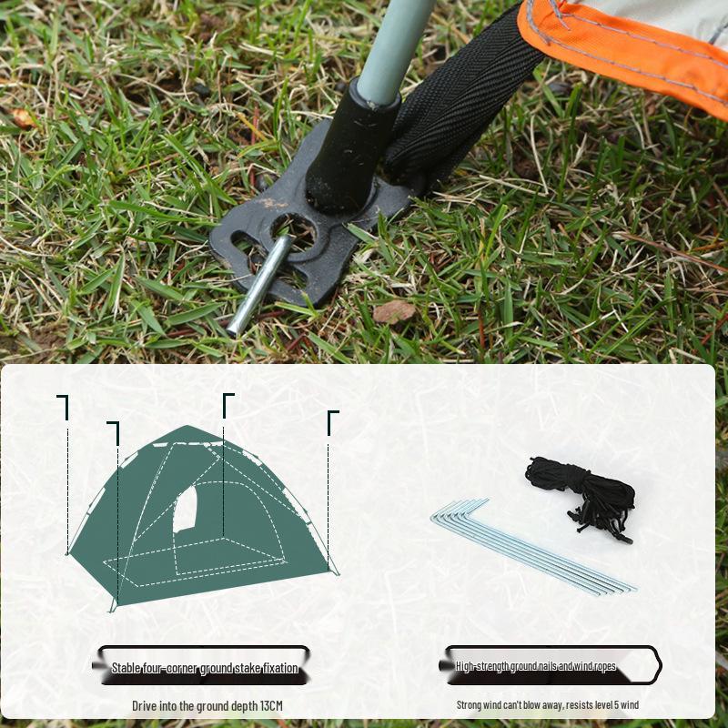 Outdoor Camping Tent: Quick-Open, Sun-Protected, Automatic Tent for 2-4 People