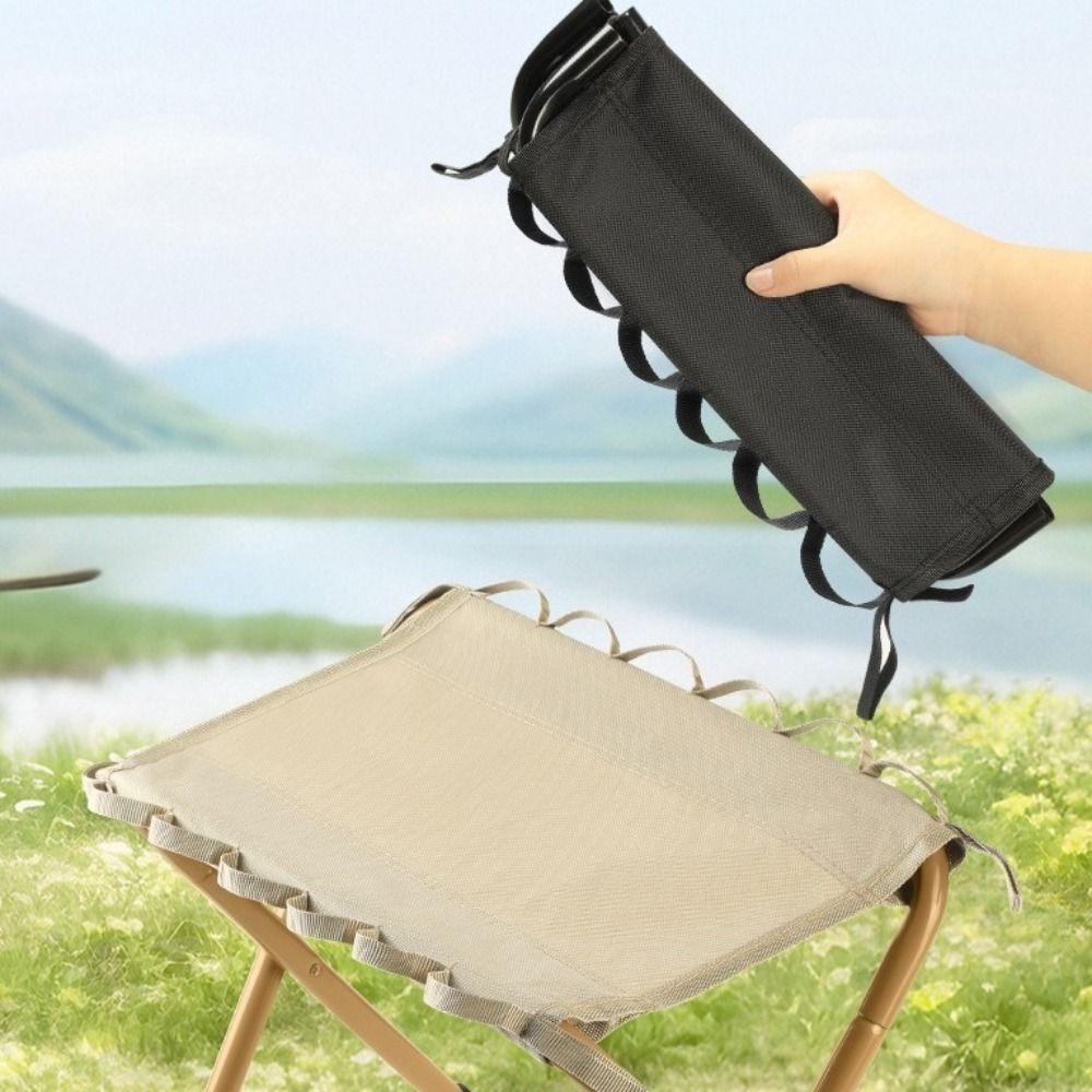 Compact Design Camping Stools Heavy Duty Fishing Chair Small Folding Foot Stool  Outdoor Camping