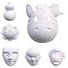 White DIY Blank Paintable Mask Blank Costume Mask DIY Full Face Mask Paintable