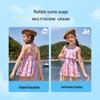 ASK JUNIOR Girls' Two-Piece Swimsuit Set with Cap