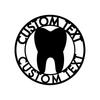 Dental Office Metal Wall Art, Dentist Gift Sign, Metal Tooth Decor, Orthodontist Waiting Room Decor, Custom Clinic Sign