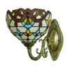 Tiffany-Stil Wandleuchte Buntglaslicht Art Deco Leuchte Wandmontage Lampe Schön dekoriert für Küche, Flur