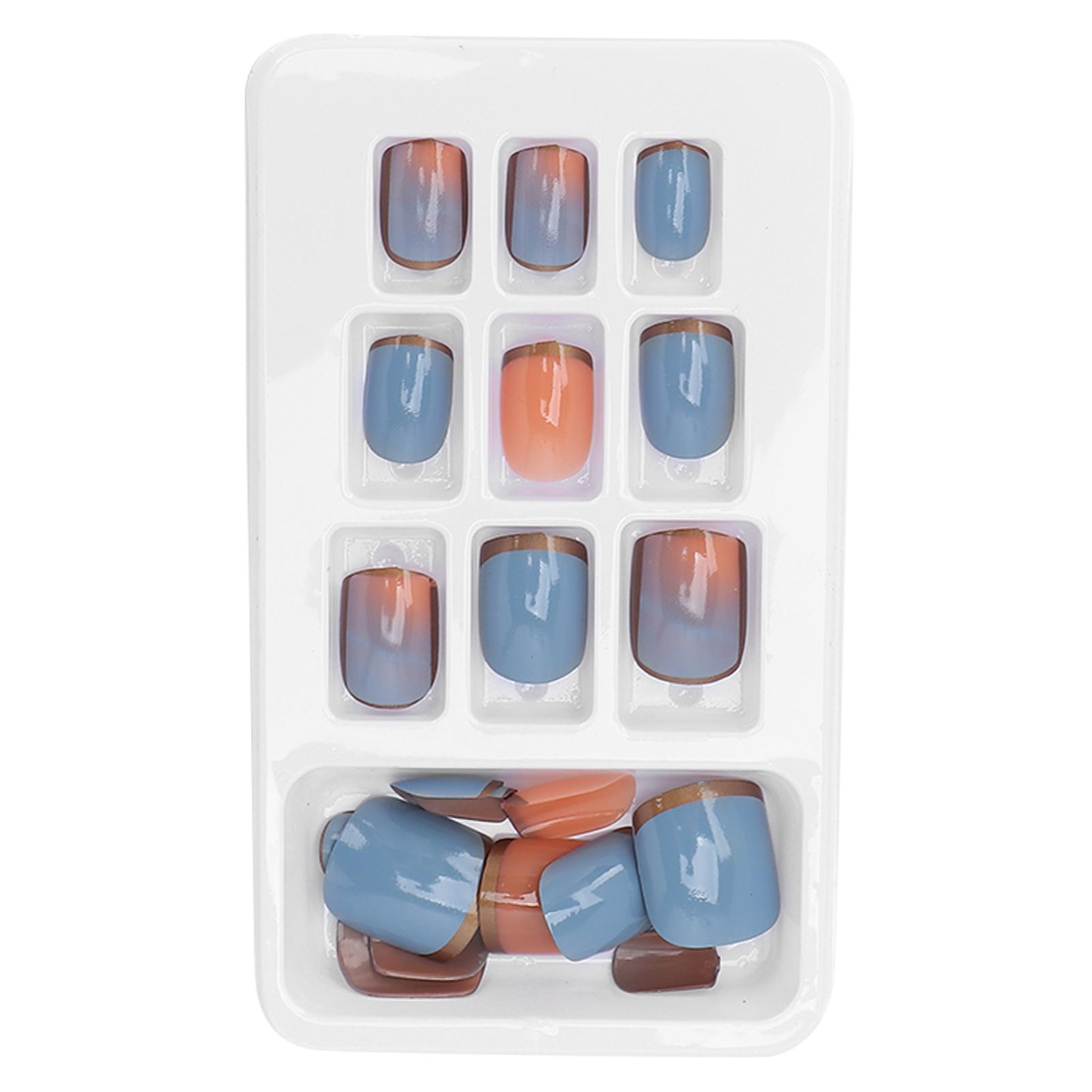 

24pcs False Nails Full Cover Press On Fake Nails Tips Coffin Fake Nails for WomenP131