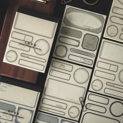 Sada 30 listů Border Set Series Vintage Rámeček Dekor Materiál Papír Poznámkový blok Kreativní DIY Junk Journal Collage Stationery
