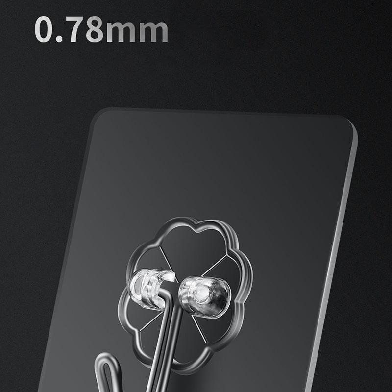1 Stk Haken Transparent Stark Selbstklebend Tür Wandhänger Haken Saug Schwerlastregal Saugnapf Für Küche Badezimmer