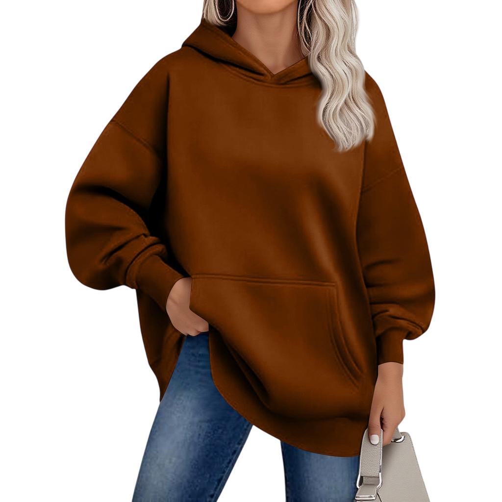 Womens Oversized Sweatshirts Fleece Hoodies Long Sleeve Pullover Outfits With Pocket