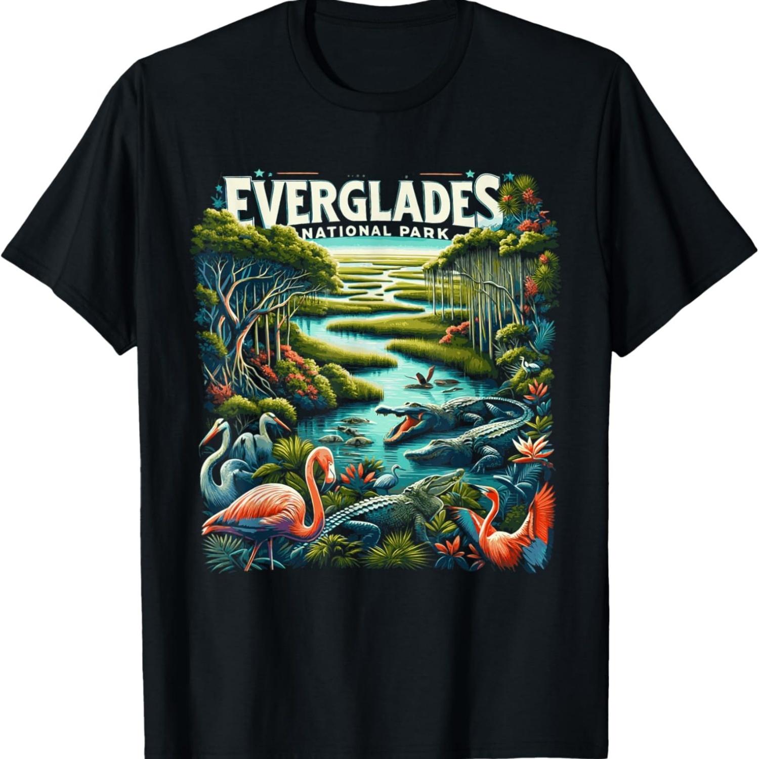 Everglades National Park Florida Souvenir T-Shirt S чёрный