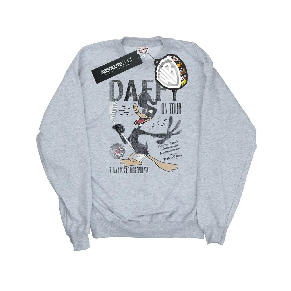 Looney Tunes Womens/Ladies Daffy Duck Concert Sweatshirt
