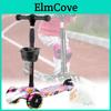 Sturdy Plastic Kids Scooter With Seat And Flashing Music Wheels Perfect For Playtime