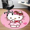 1pc Hello Kitty Chair Carpet for Office Non Slip, Machine Washable Rug for Office, Room Holiday Decor for Christmas, Birthday Polyester
