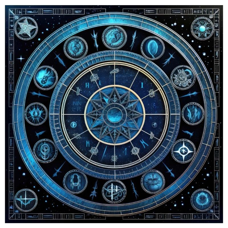Tischdecke Astrologie Orakel Spielmatte Quadratische Form Pendel Altar Tischdecke