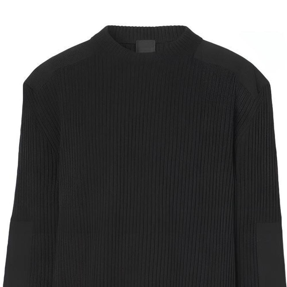 Burberry Sweaters Men's Black Crew Neck Moderate A-line 80489651