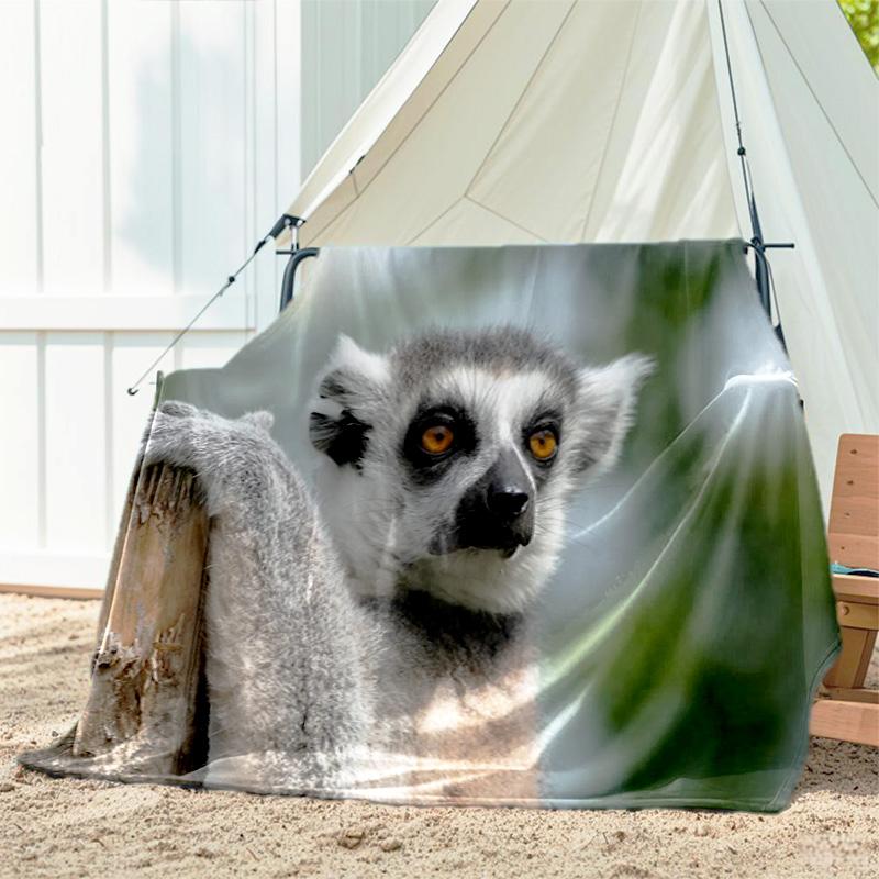 

1pc animal pattern blanket, all season lightweight home office outdoor nap multifunctional blanket 80cm x 120cm