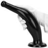 Black Bottle Shape Anal Plug with Sucker Anal Dilator Adult Sex Toy Masturbator Fisting Big Dick Realistic Dildo PVC BDSM