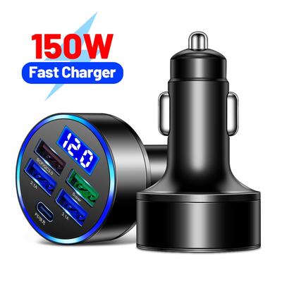 150W rychlá nabíječka do auta Adaptér se 4 porty pro rychlou nabíječku QC3.0 Nové díly