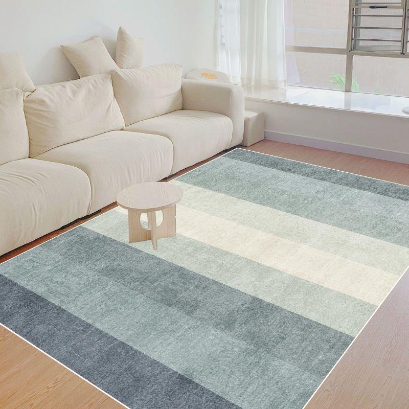 Modern Green Simplicity Carpets for Living Room Abstract Home Decor Light Luxury Rugs Washable Lounge Rug Non-slip Bedroom Mat