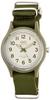 Citizen Q&Q Men's Analog Solar Watch, Water Resistant To 10 ATM, Nylon Strap, E05A-006VK, Green