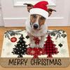 Christmas Multi Pattern Entry Floor Mat Polka Dot Snowflake Plaid Entryway Non Slip Carpet Holiday Decoration Floor Mat