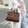 2025 erste Schicht pflanzlich gegerbtes Rindsleder High-End-Aktentasche echtes Leder Retro Pendler große Kapazität Messenger-Handtasche