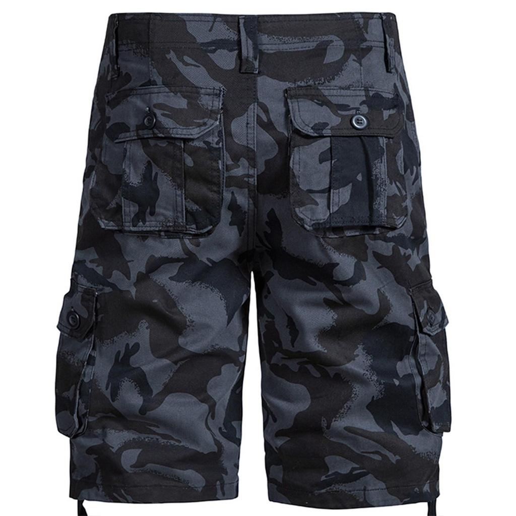 Heren Zomer Werkkleding Shorts Losse Casual Vijfpuntsbroek Heren Zomer Camouflage Casual Cargo Shorts