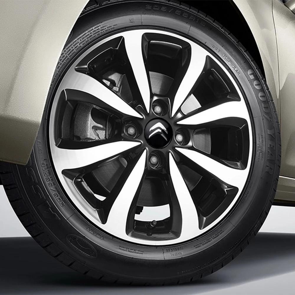 FFEC7 4pcs/set ABS 60mm Car Wheel Center Hub Caps Rims Dusproof Cover For Citroen C1 C3 C4 Picasso C4L C5 C6 VTS C8 Auto Accessories
