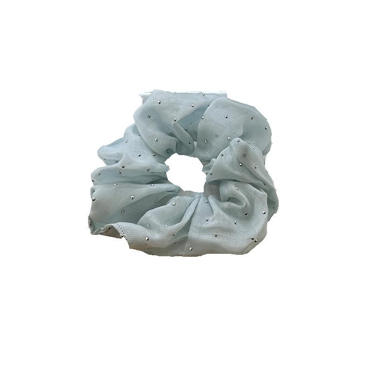 Scrunchie Hair Bands for Girl Women Elastic Rubber Tie Accessories Rhinestone Fascinator Headdress  Popular Sweet Kawaii New