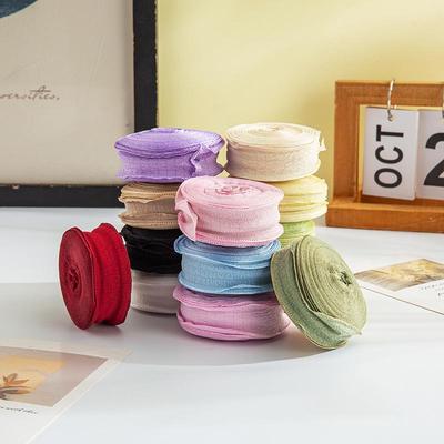 2,5 cm Lotusblatt Plissiertes Band für DIY Kuchen Blumenverpackung & Dekorative Accessoires