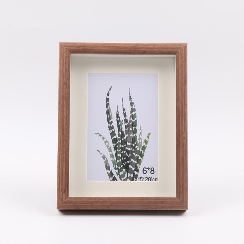 3D Wooden Hollow Photo Frame for Kids' Art & Plant Specimens